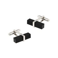 Manschettenknöpfe Herr in Silber Onice 337N ON GEM